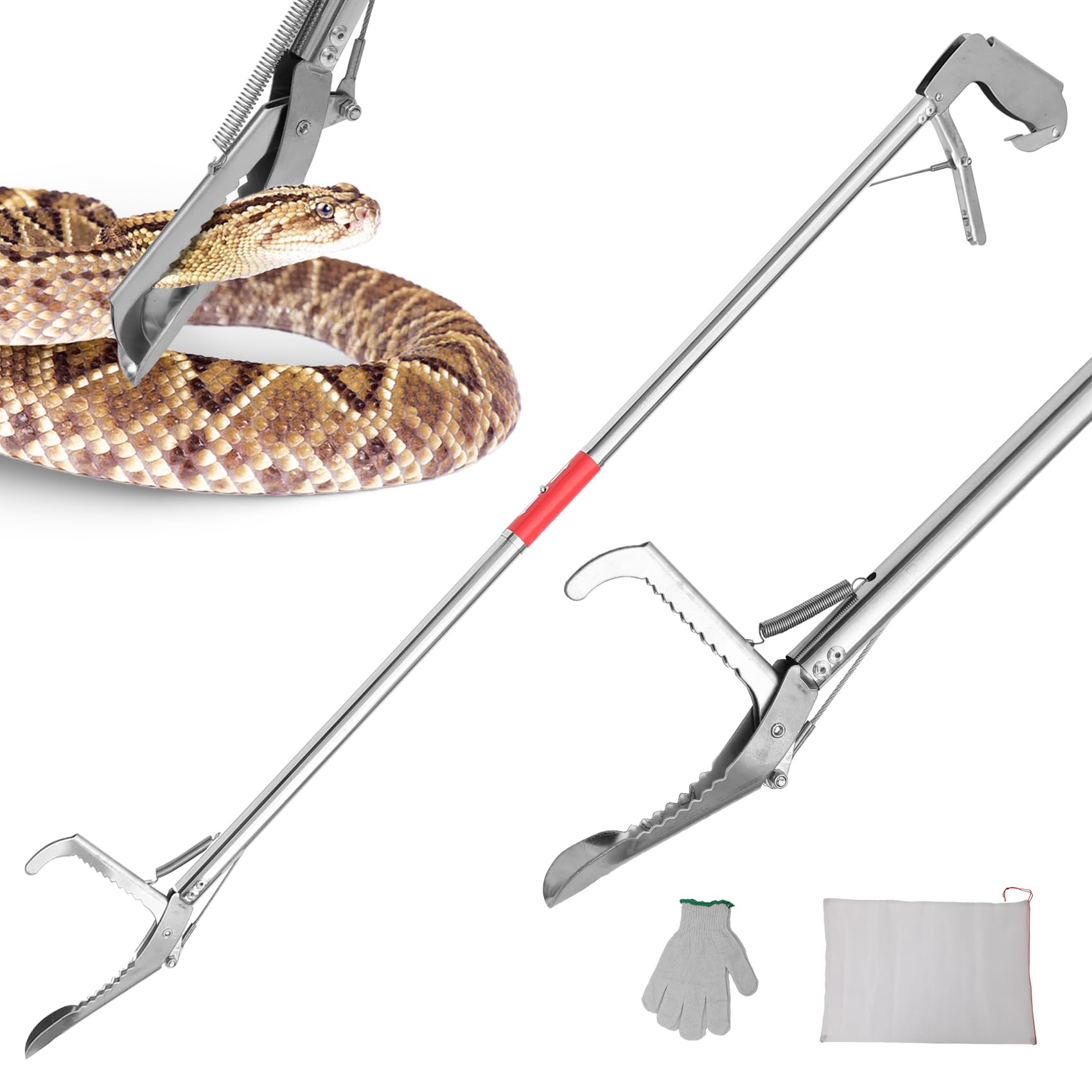 Amazon.com: Puzau 78 Inch Folding Snake Grabber Tool Extra Long